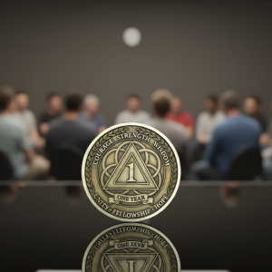 Sobriety Coin - Courage, Strength, Wisdom